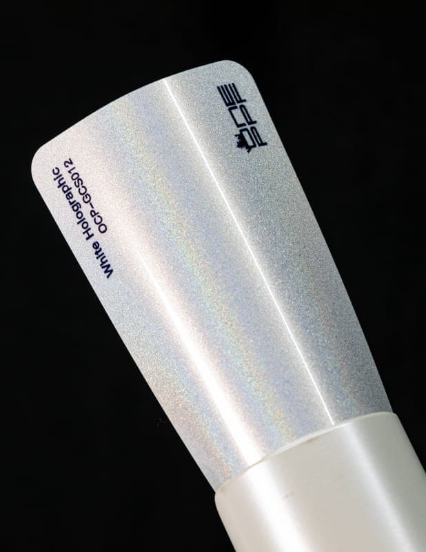 White Holographic swatch