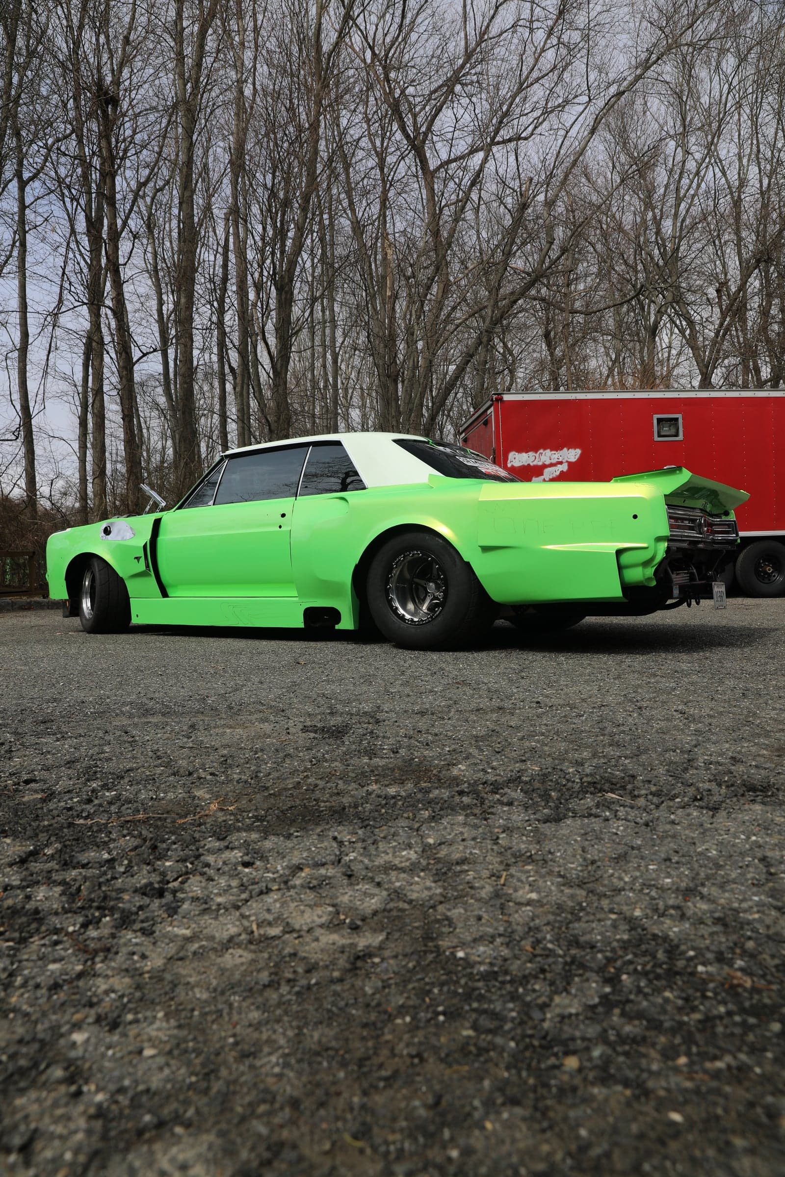 Metallic Screamin Green on Buick Skylark, one-ppf