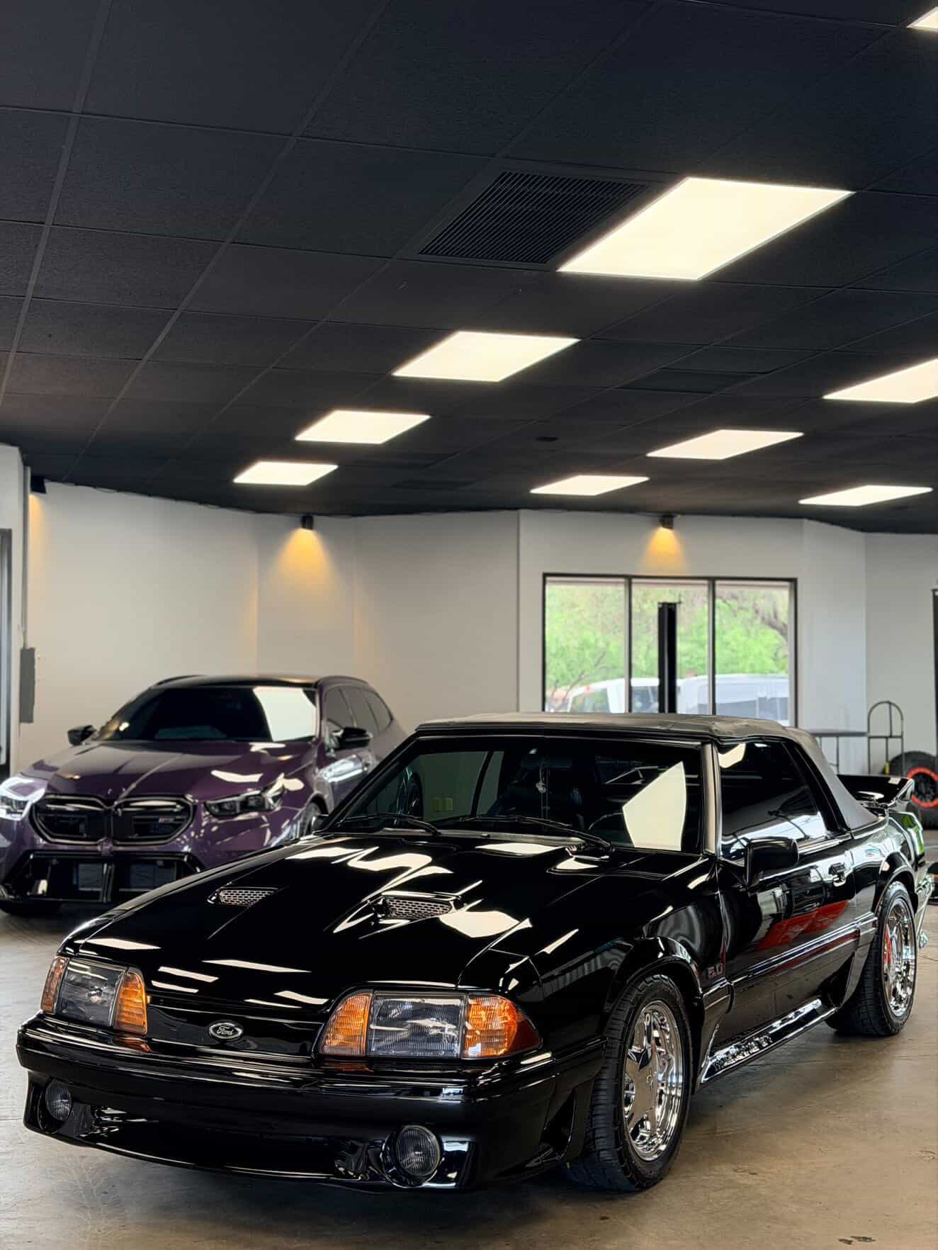 Gloss Perfect Black on Ford Mustang 5.0, CCD Auto Design