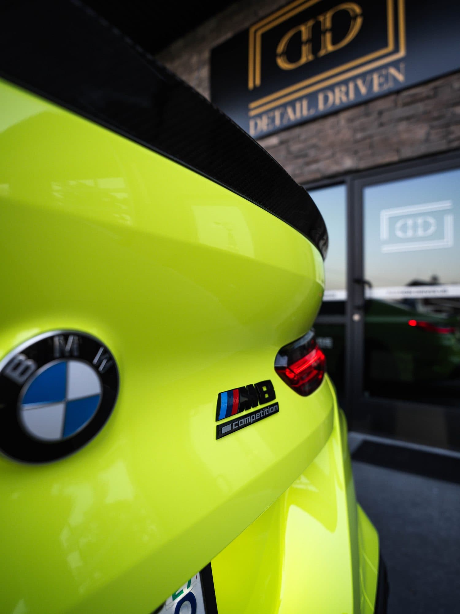 Fluorescent Yellow install on BMW M8 photo 7