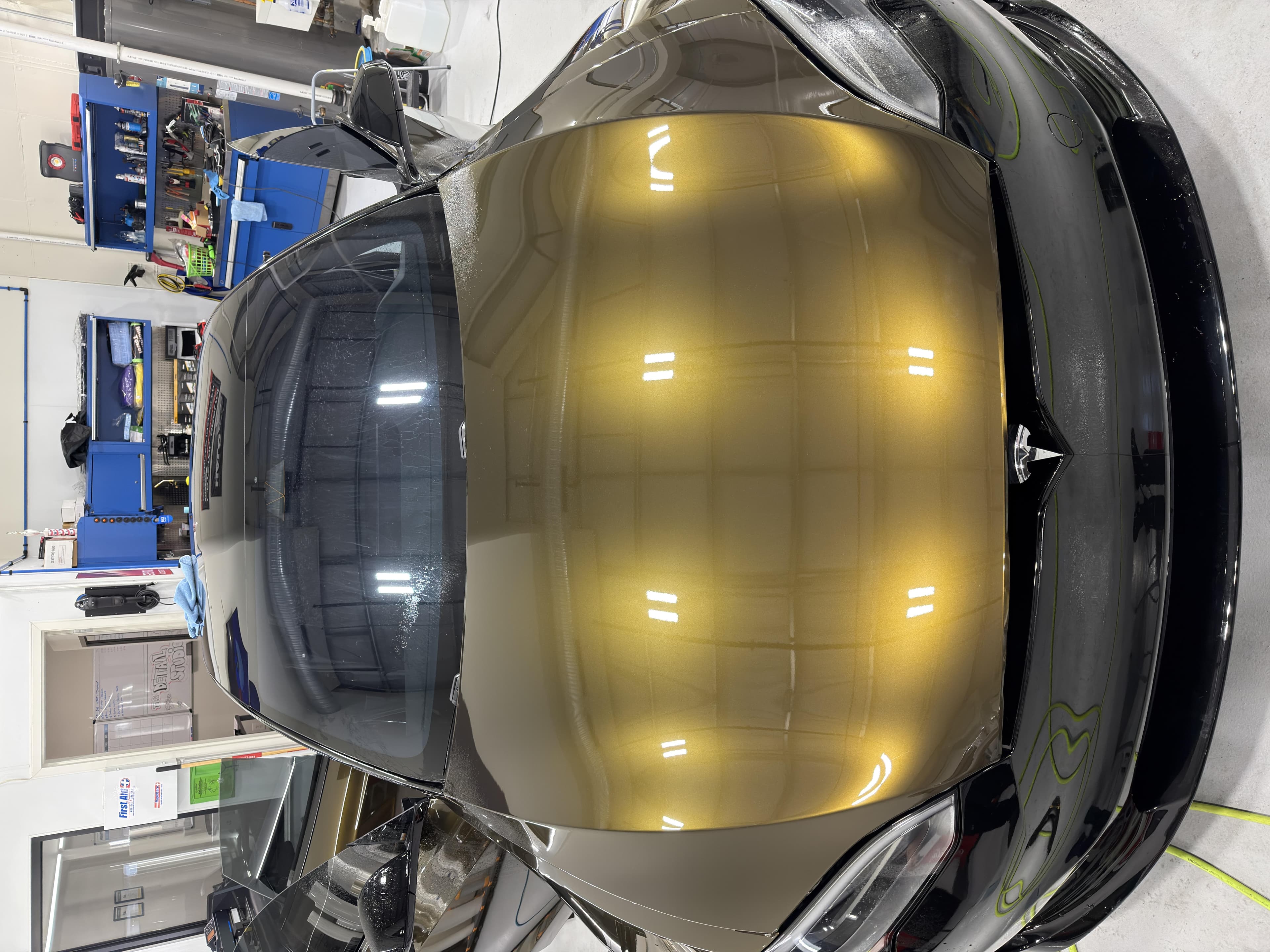 Liquid Tungsten Black Gold on Tesla Model S, Essential Auto Styling
