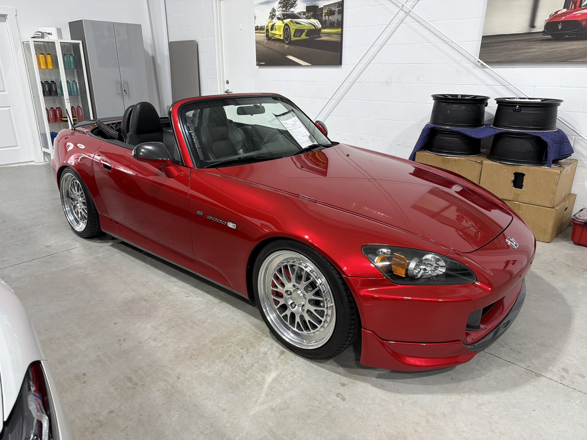 Liquid Cardinal Red on Honda S2000, Sage Auto Studios