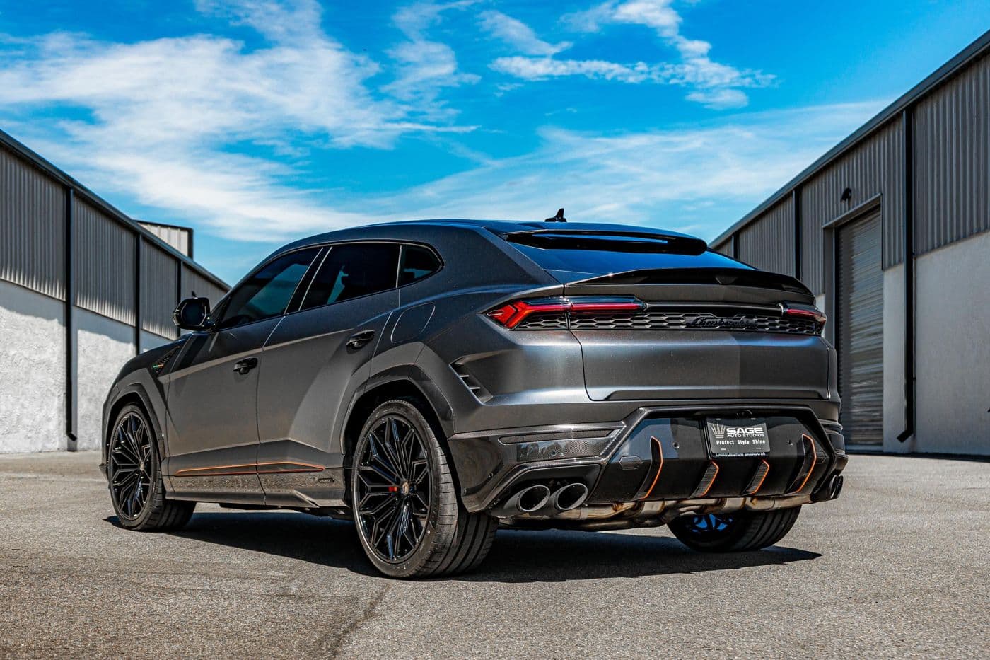 Satin Dark Gray Metallic V2 install on Lamborghini Urus photo 2