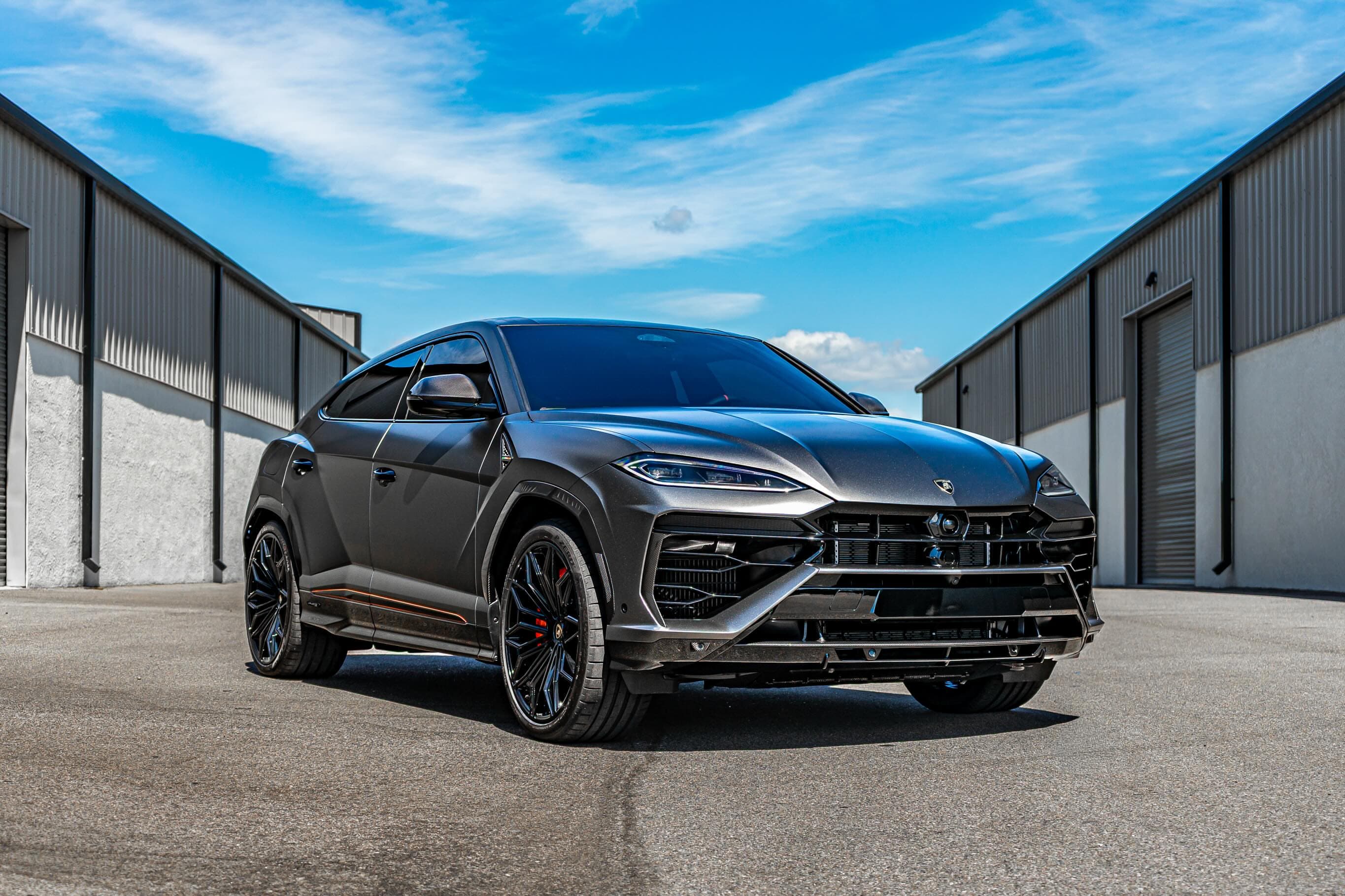 Satin Dark Gray Metallic V2 install on Lamborghini Urus photo 5