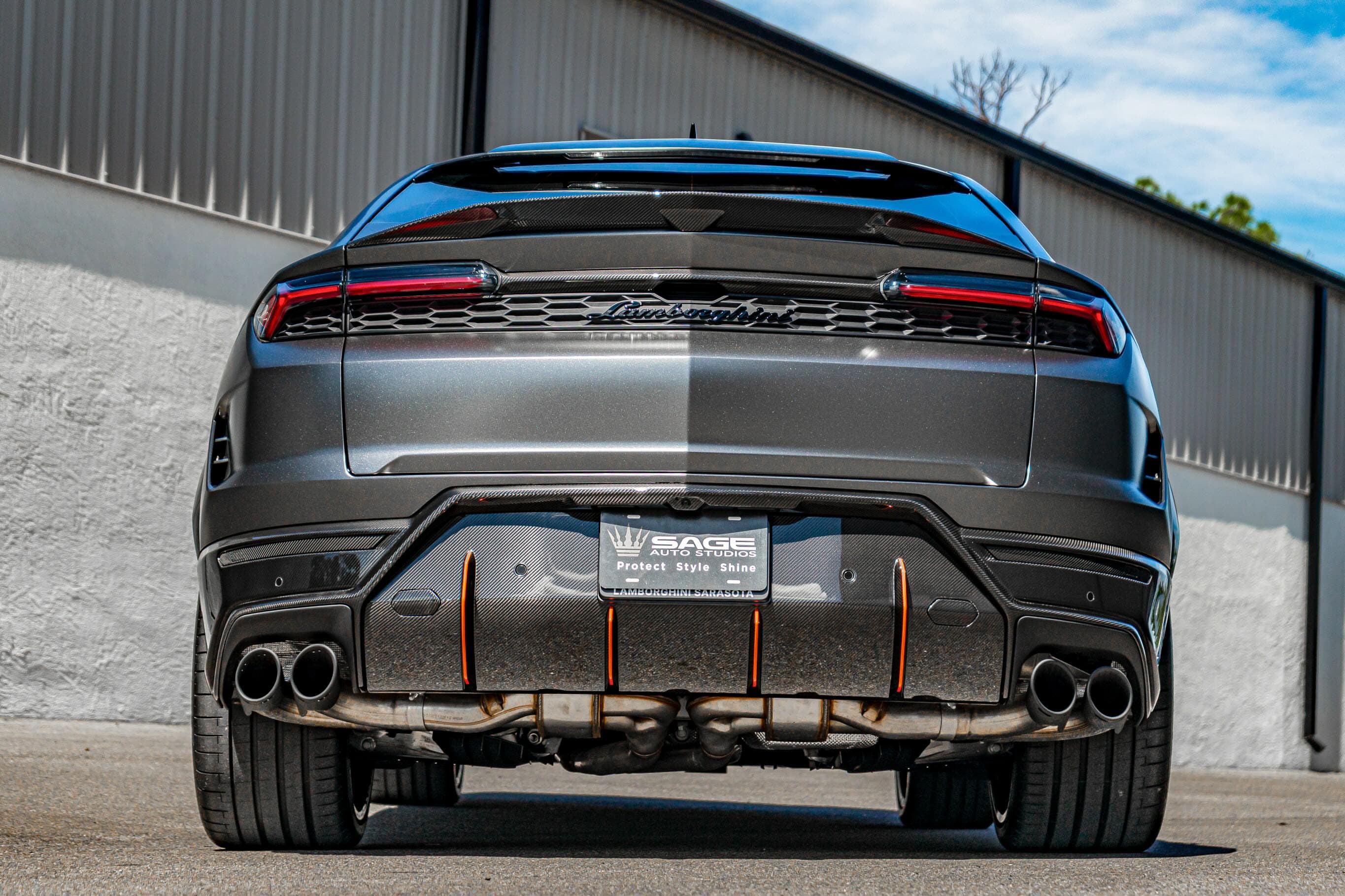 Satin Dark Gray Metallic V2 install on Lamborghini Urus photo 7