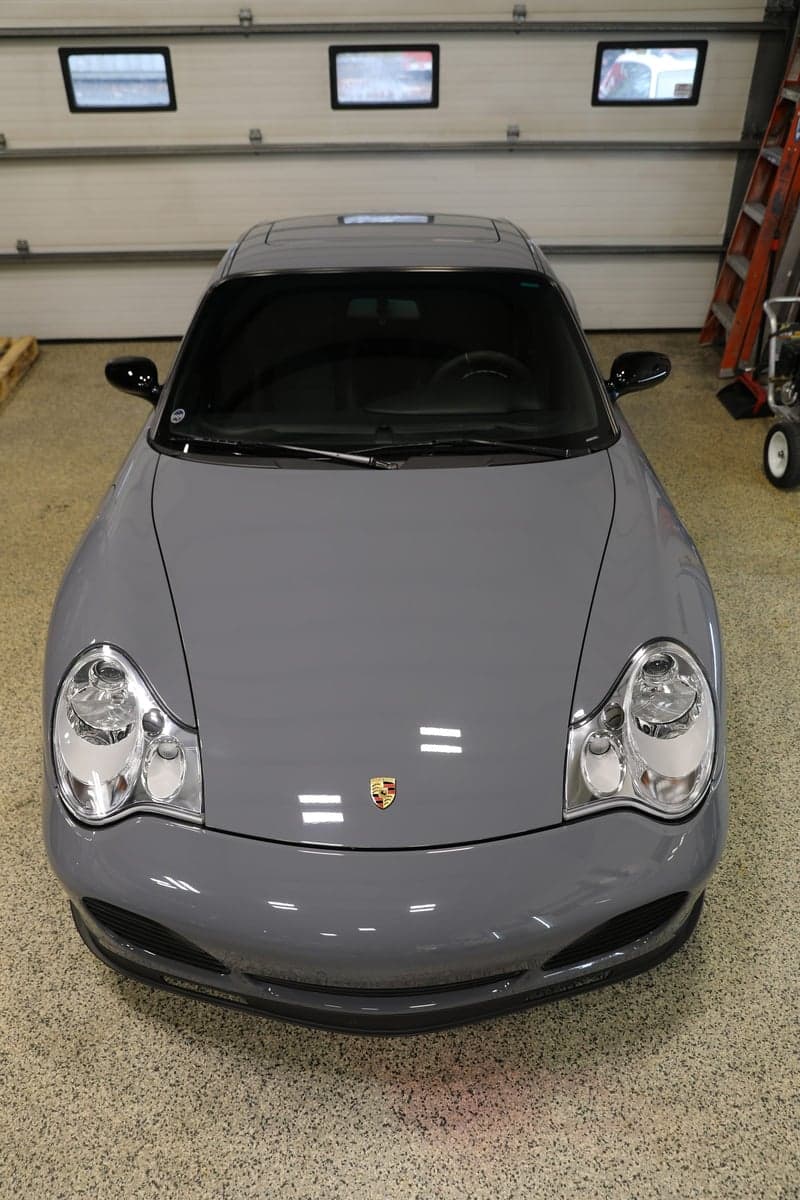 Elephant Gray on a Porsche 911
