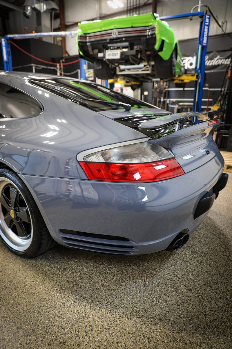 Elephant Gray on a Porsche 911