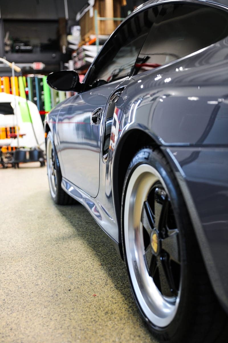 Elephant Gray on a Porsche 911