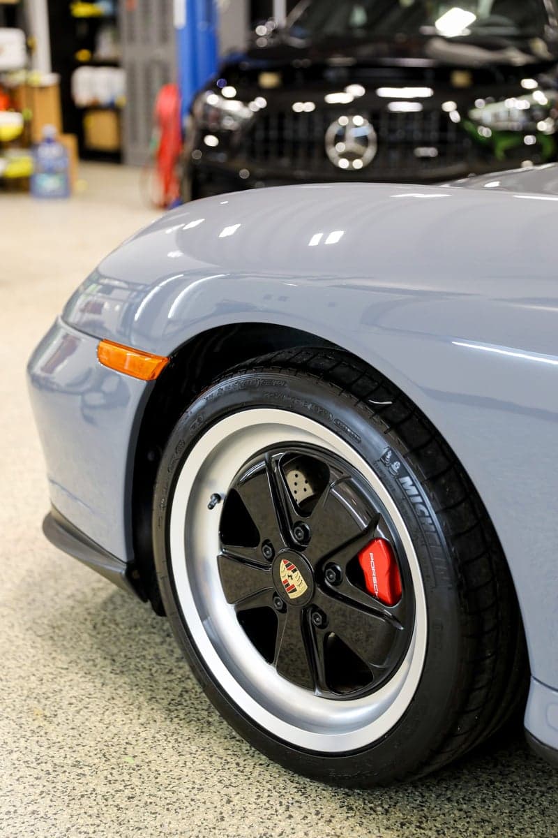 Elephant Gray on a Porsche 911