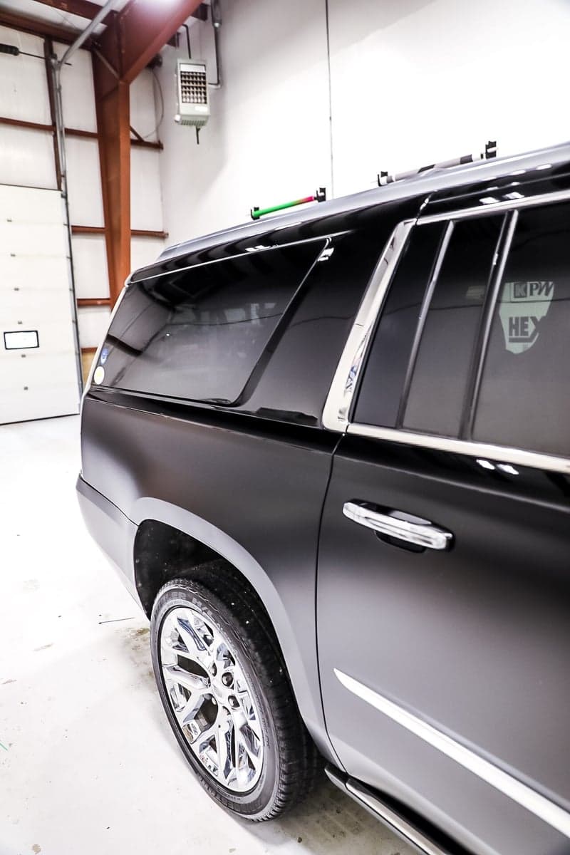 Gloss Perfect Black on a Cadillac Escalade