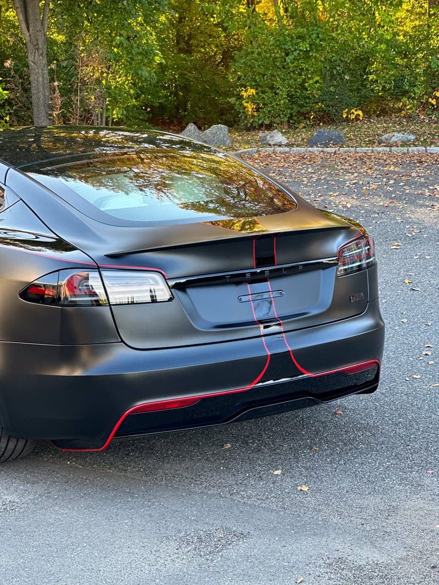 Gloss Perfect Black on a Tesla Model S