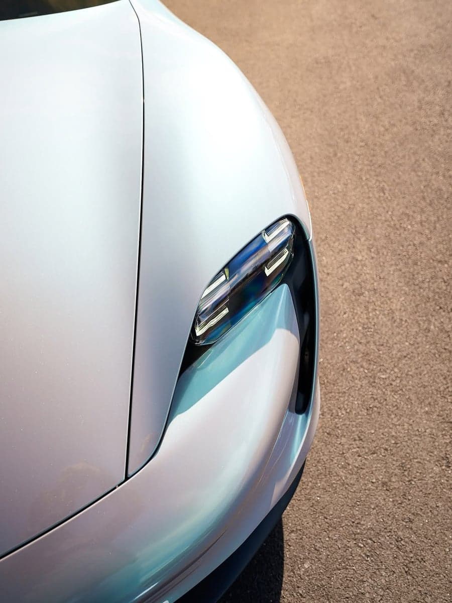 Magic Gray Green on Porsche Taycan