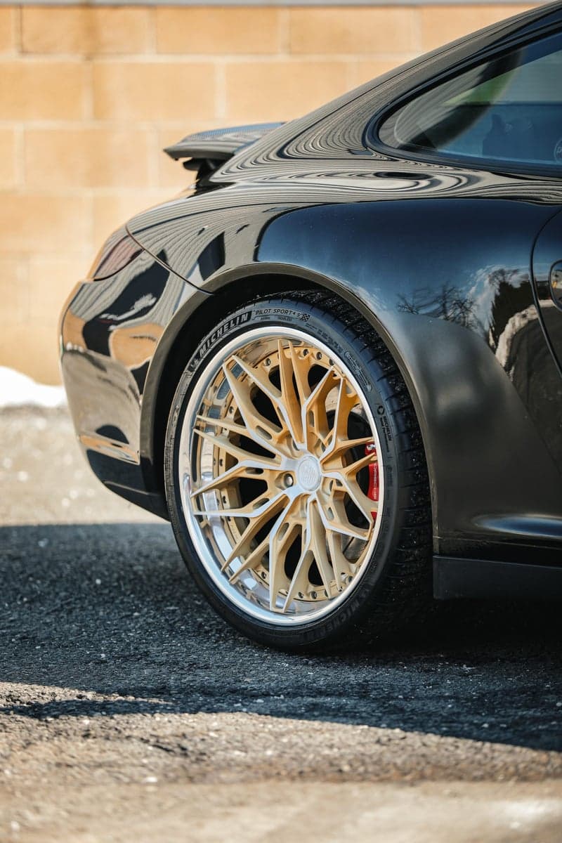 Metallic Black on a Porsche 911