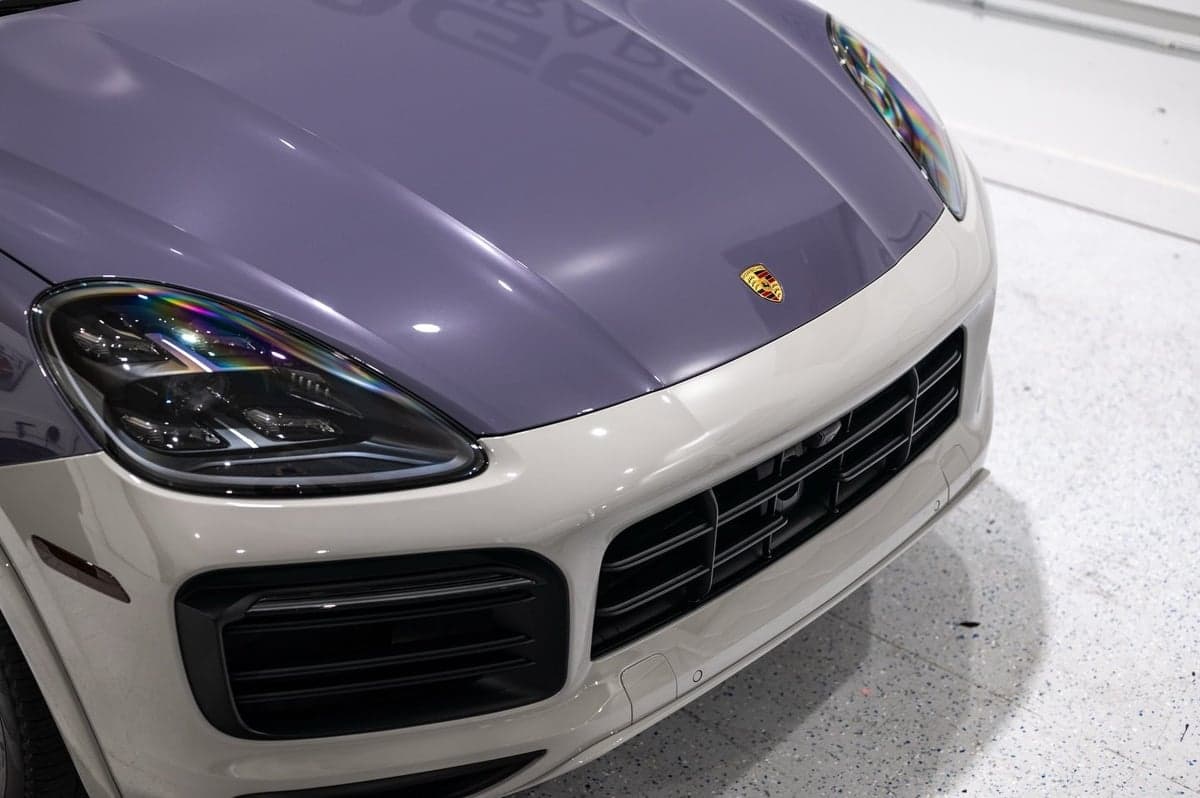 Purple Ash on Porsche Cayenne