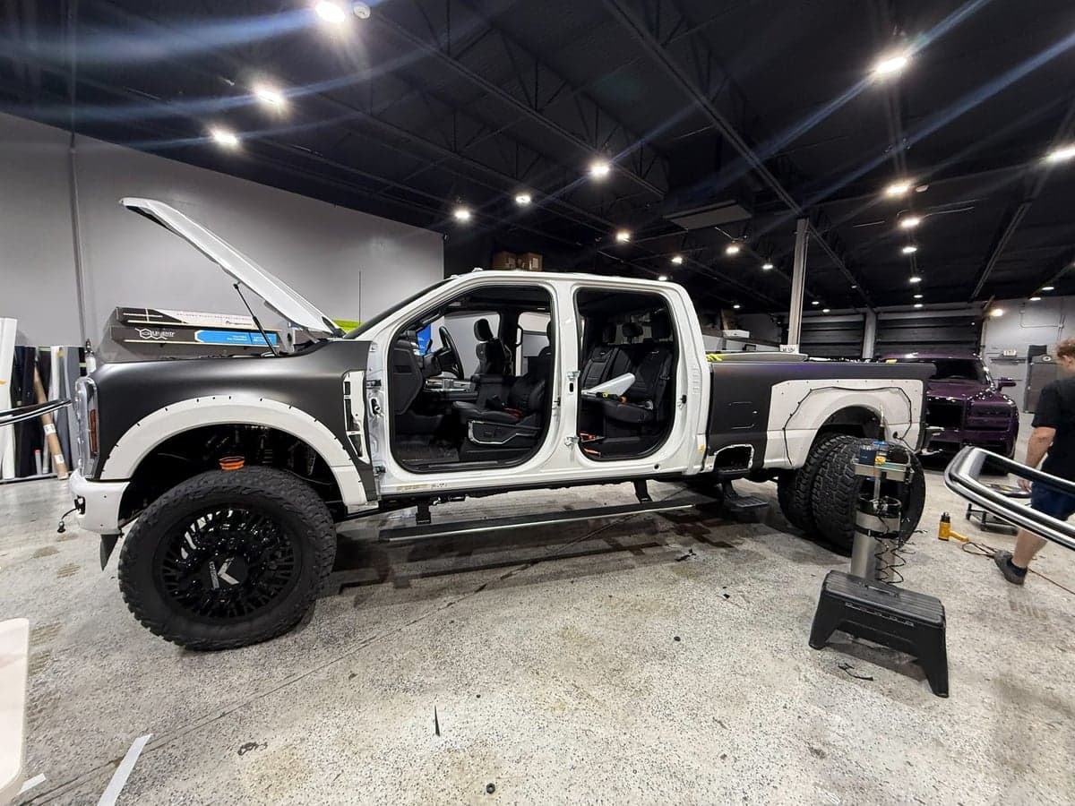 Satin Dark Gray Metallic V2 on Ford F-450