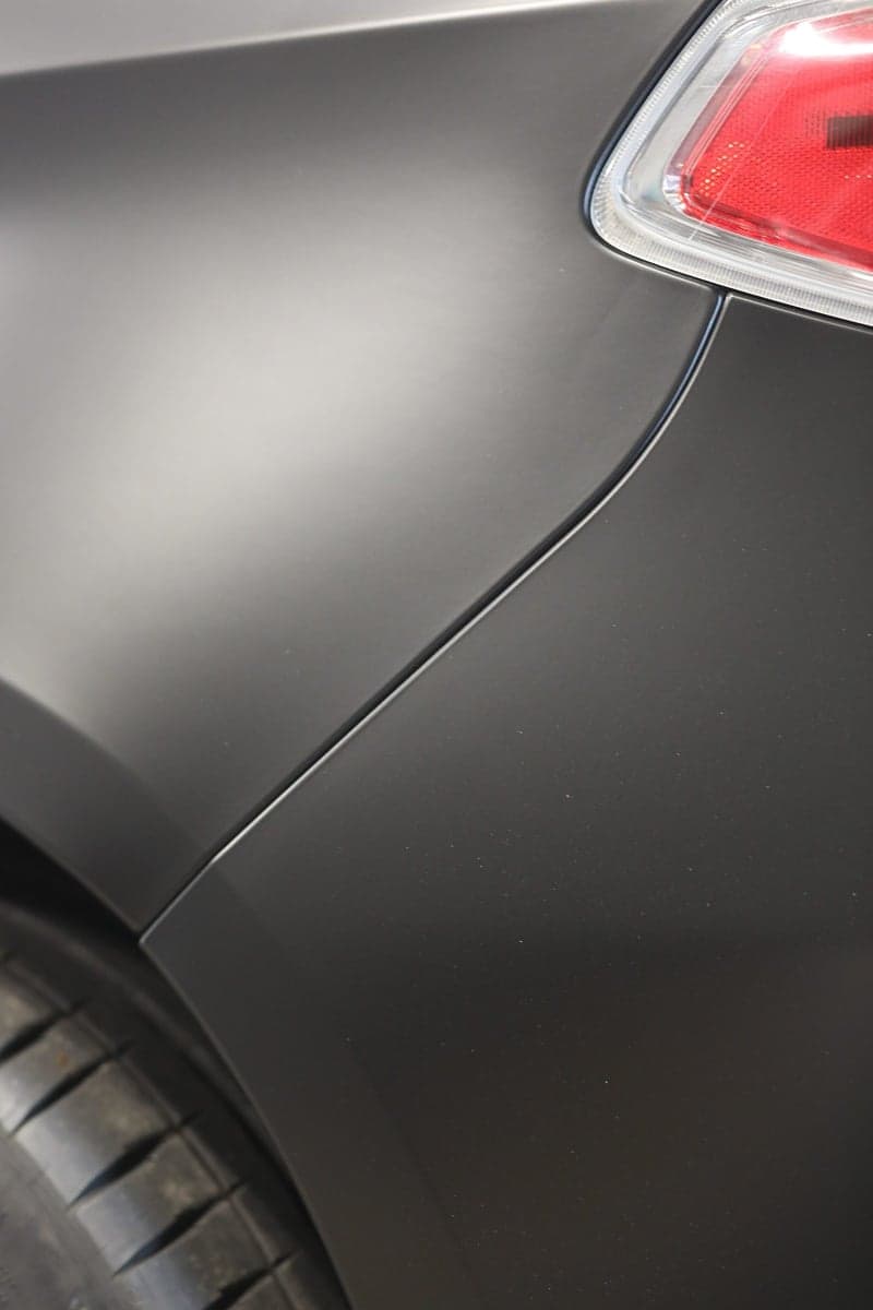 Satin Perfect Black on Subaru WRX