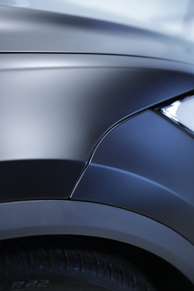 Satin Perfect Black on a Tesla Model X