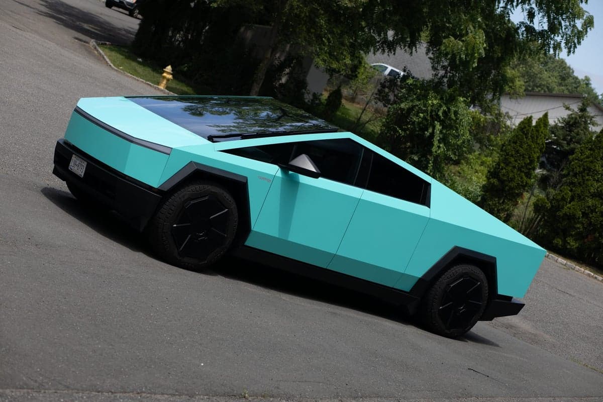 Tiff Blue on Tesla Cybertruck