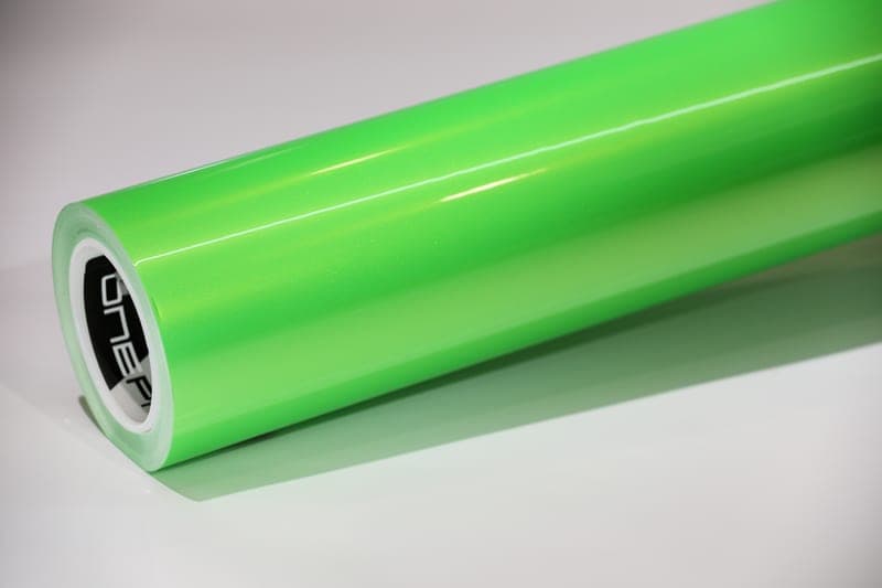 Metallic Screamin Green color PPF swatch